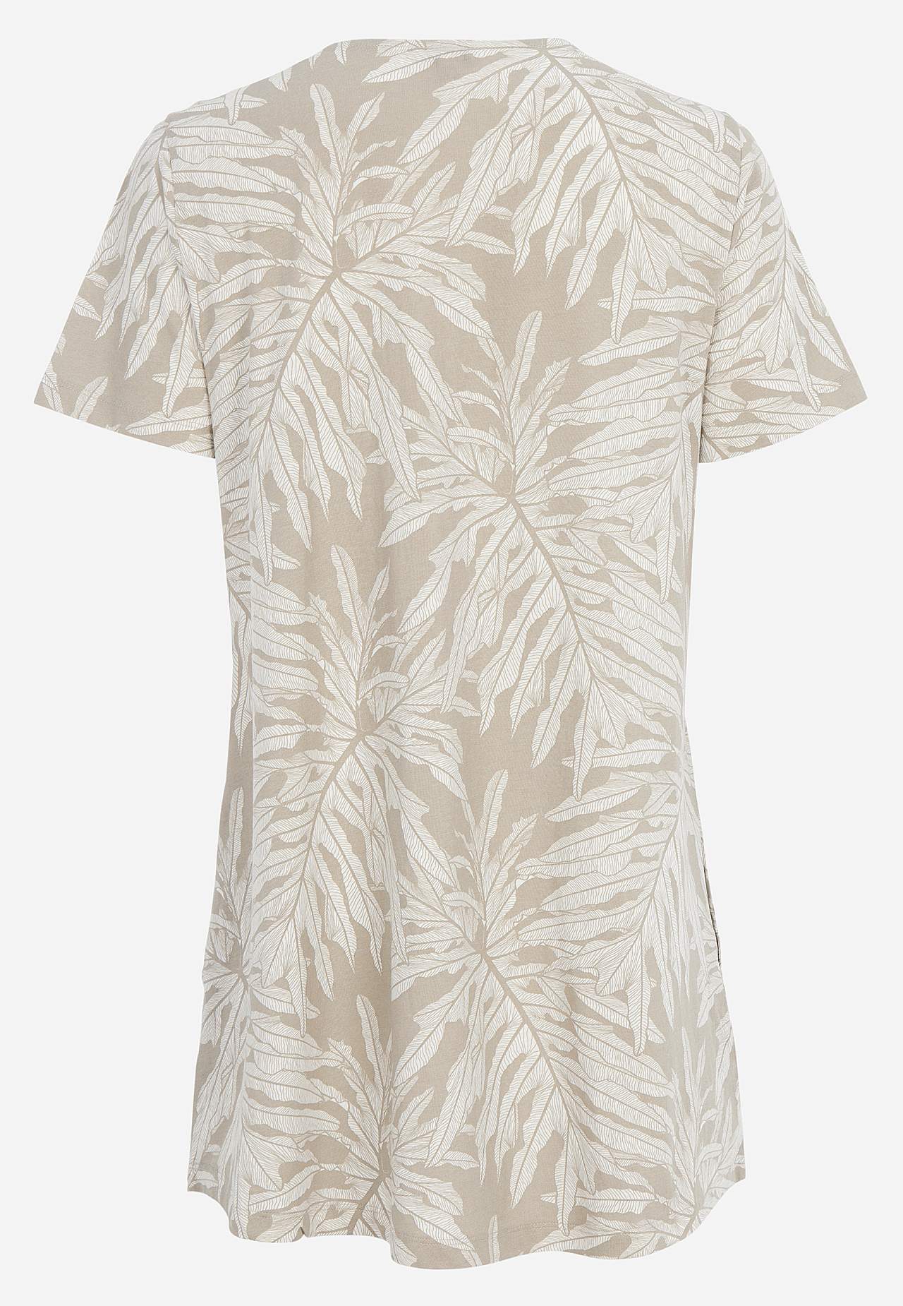 Tunic top in organic cotton with pockets