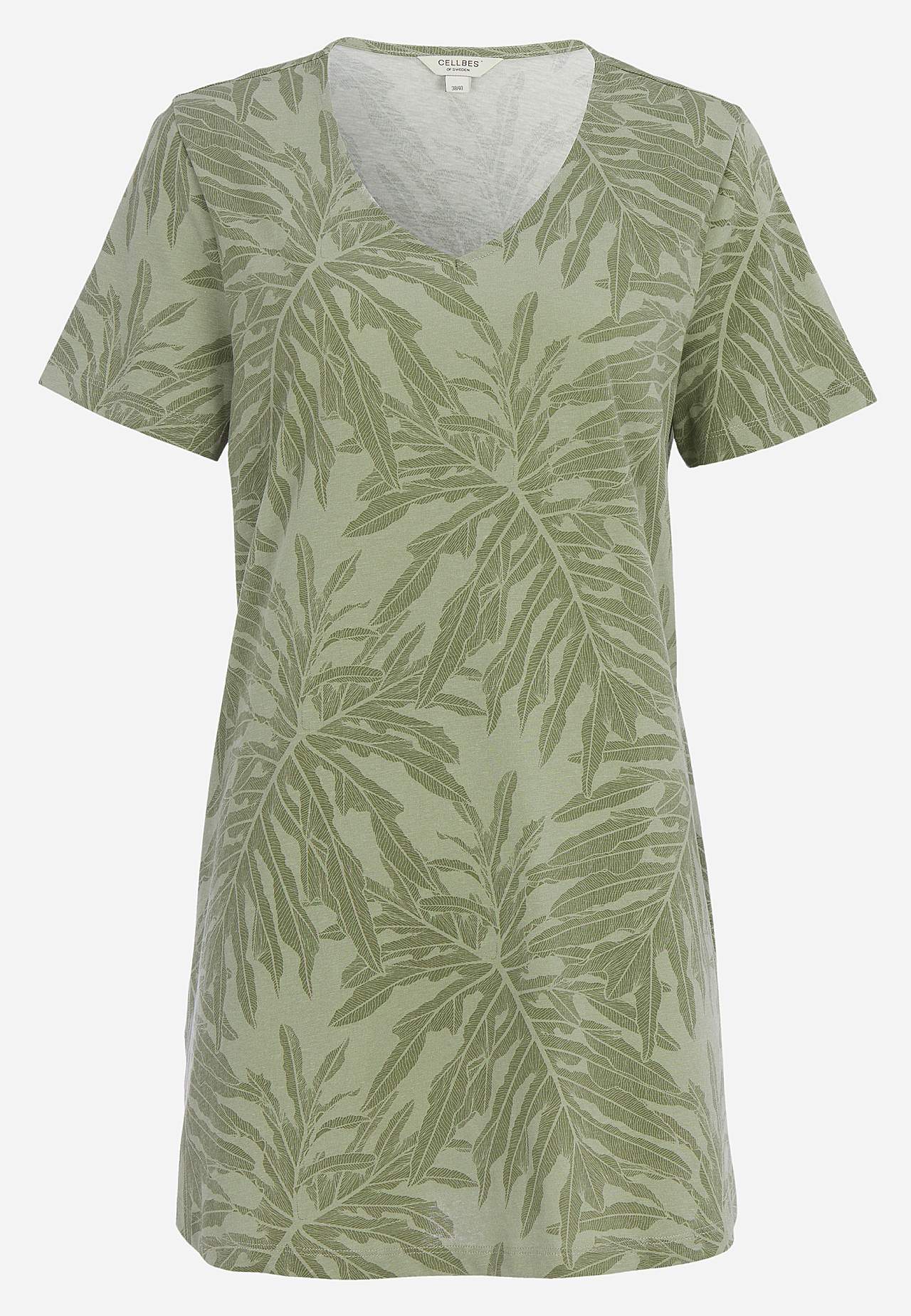 Tunic top in organic cotton with pockets