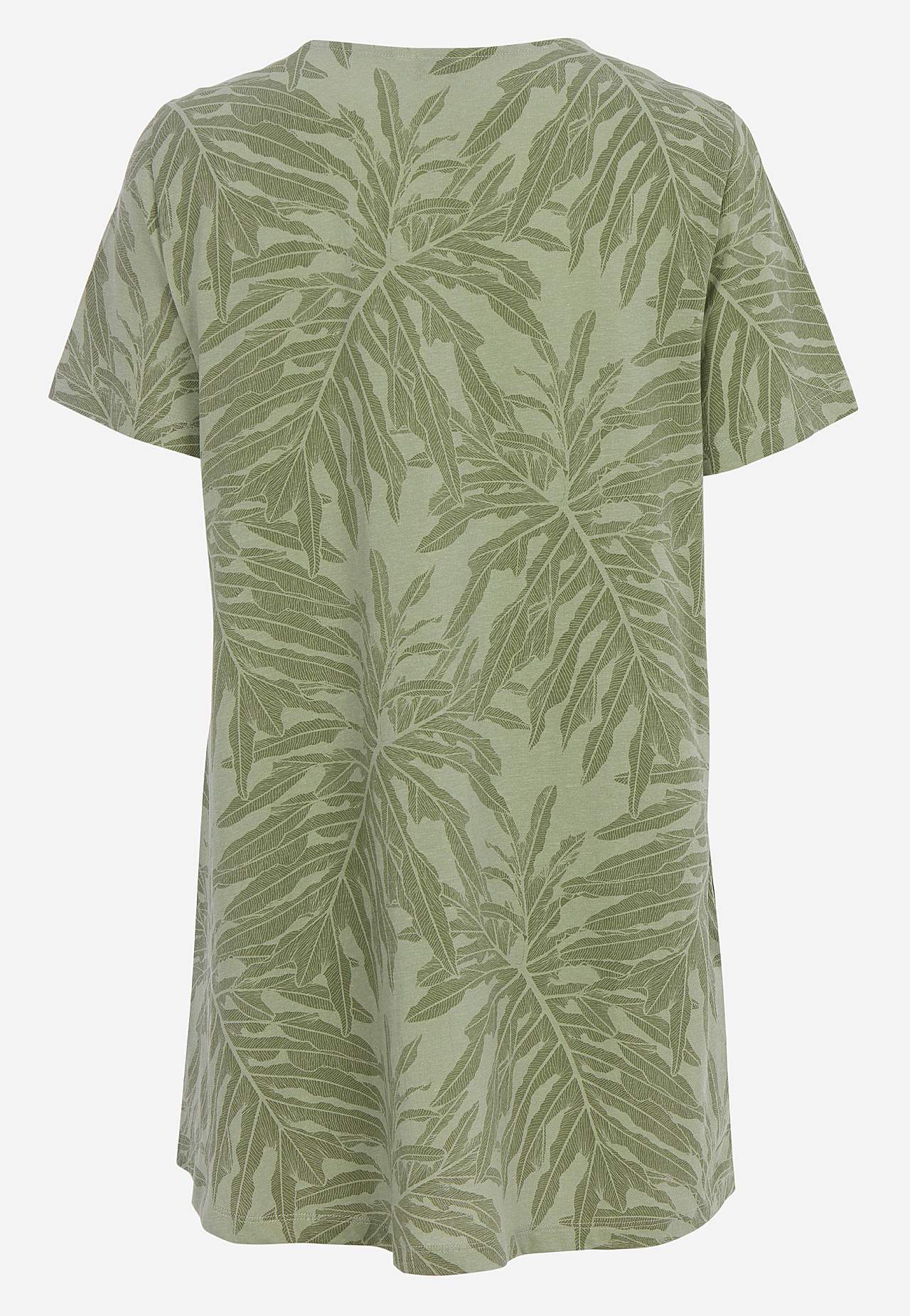 Tunic top in organic cotton with pockets