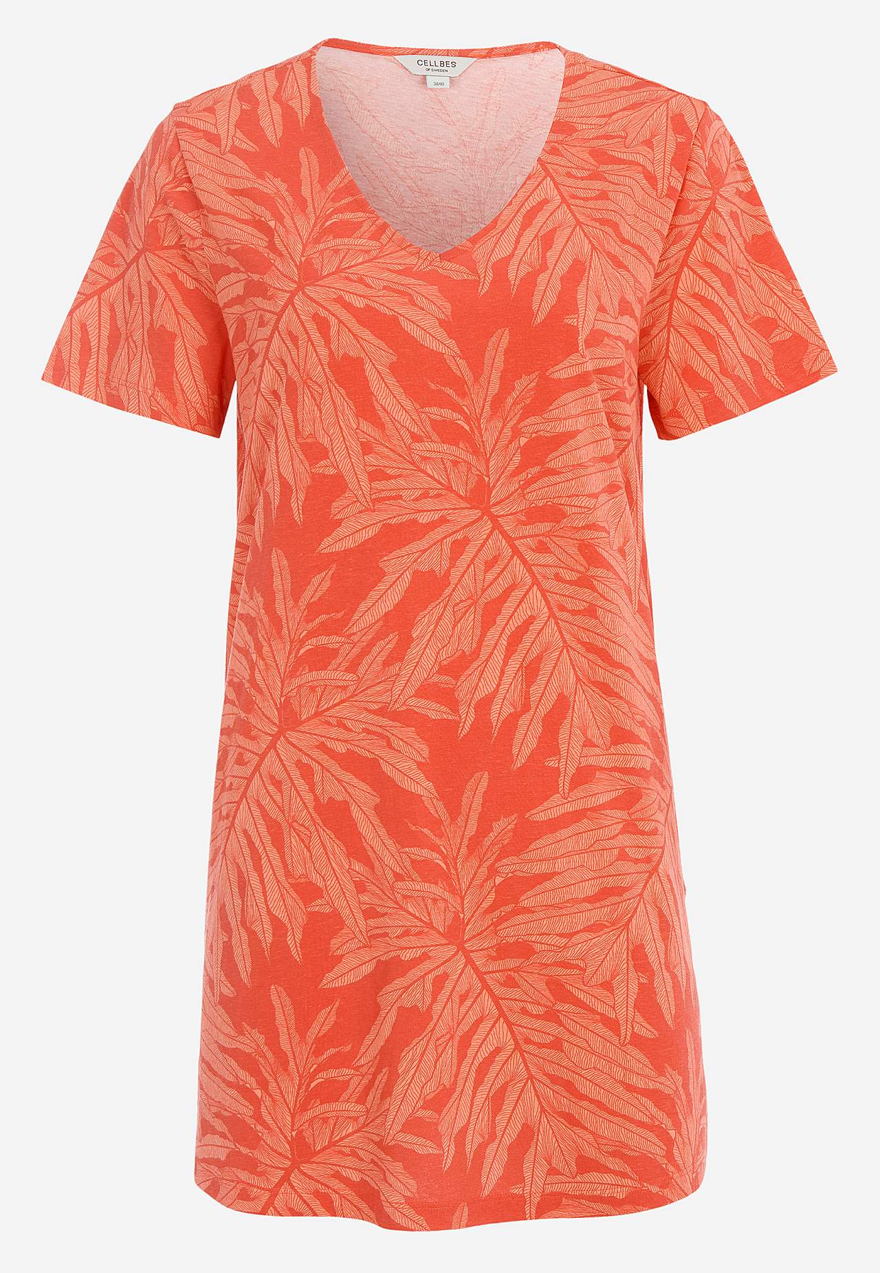 Tunic top in organic cotton with pockets