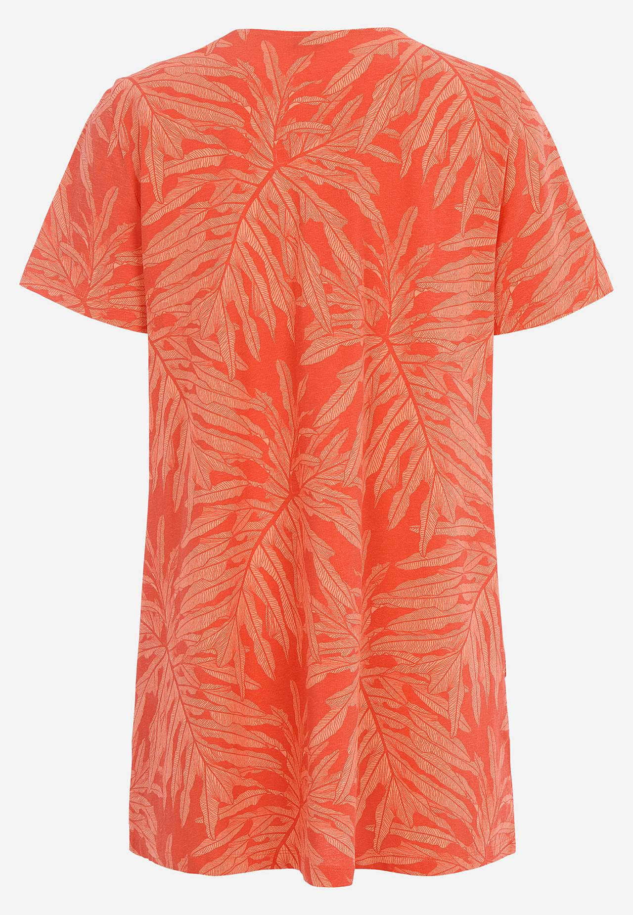 Tunic top in organic cotton with pockets