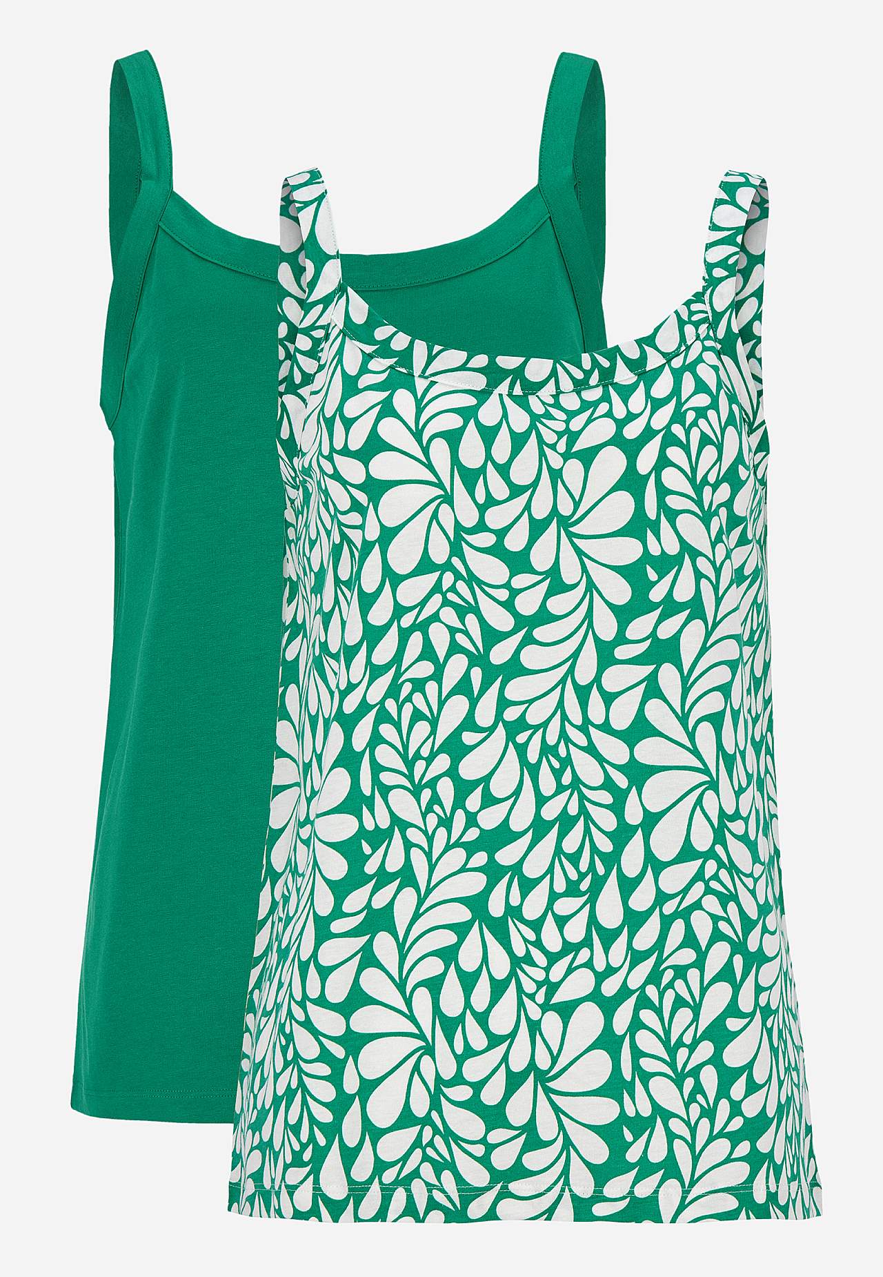 Jersey tank top in viscose blend 2-pack