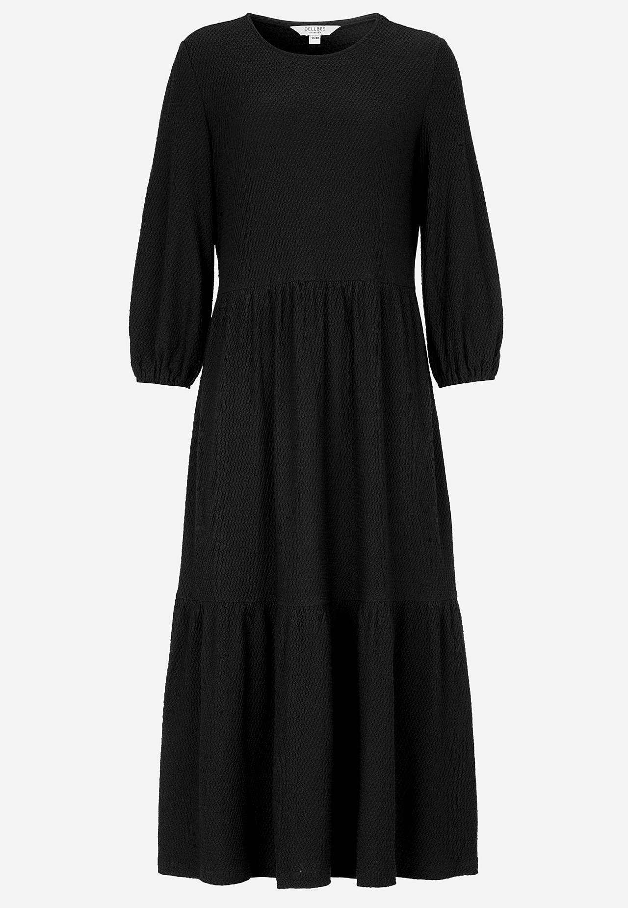 Jersey dress with ruffle