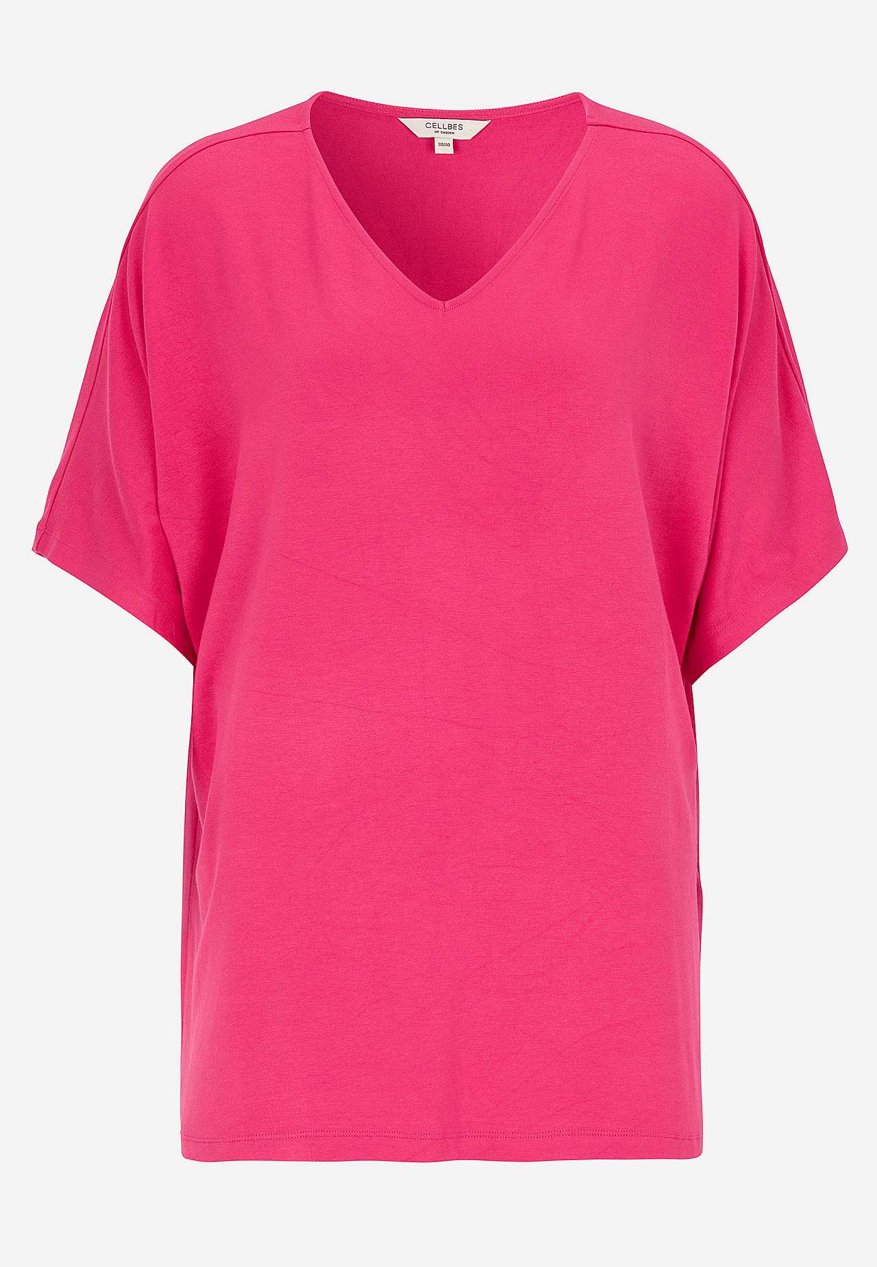 Jersey top with kimono style sleeve