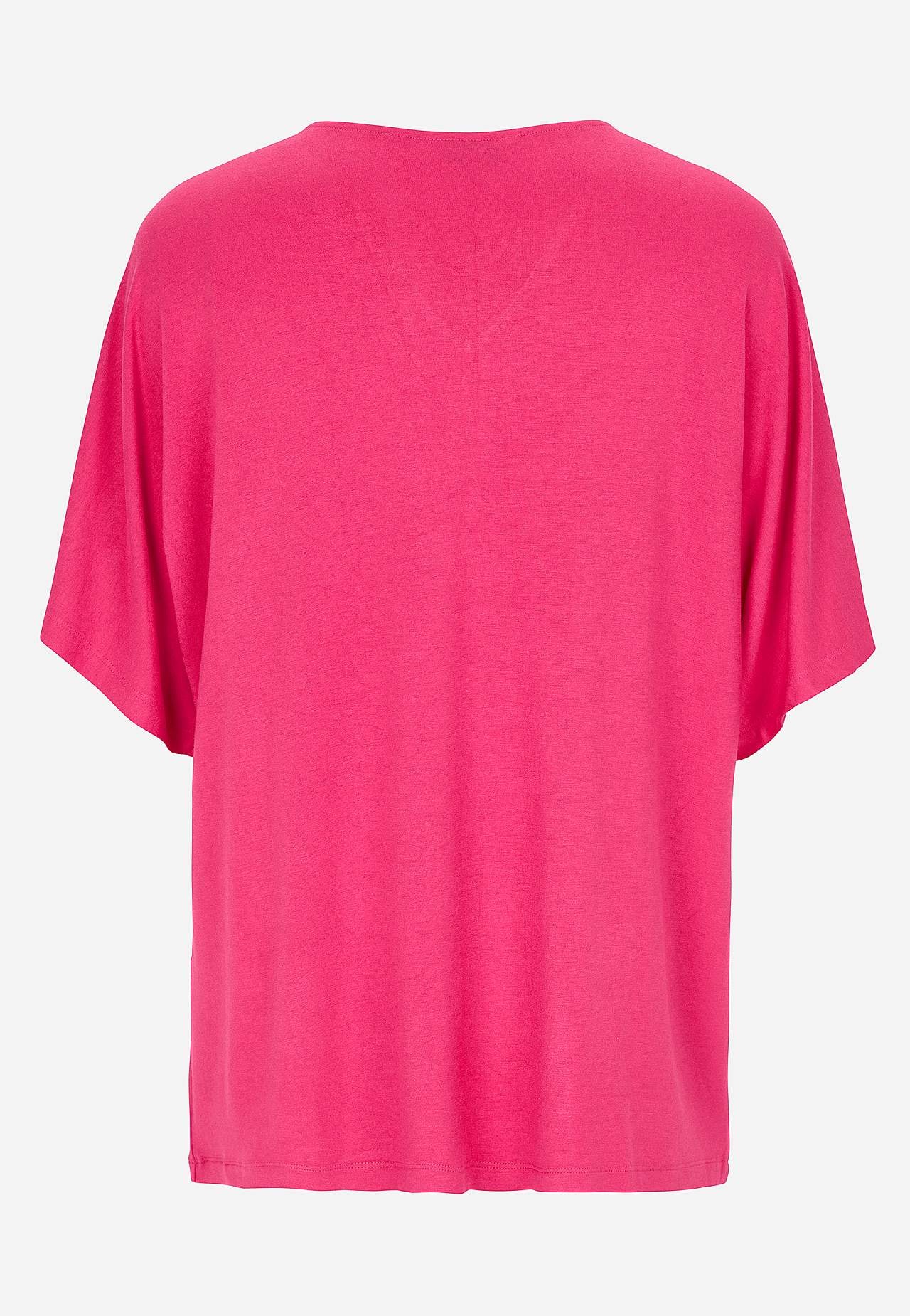 Jersey top with kimono style sleeve