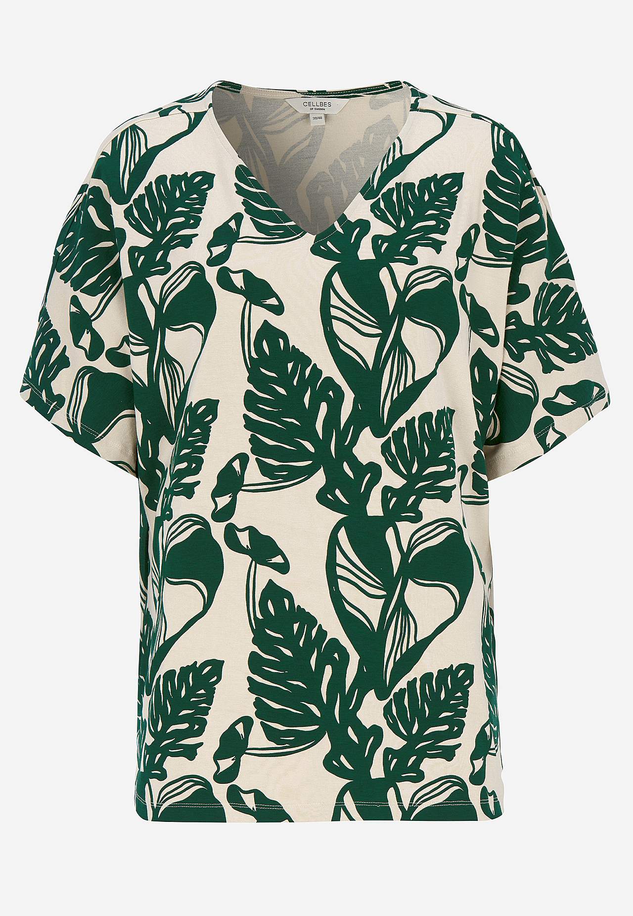 Jersey top with kimono style sleeve