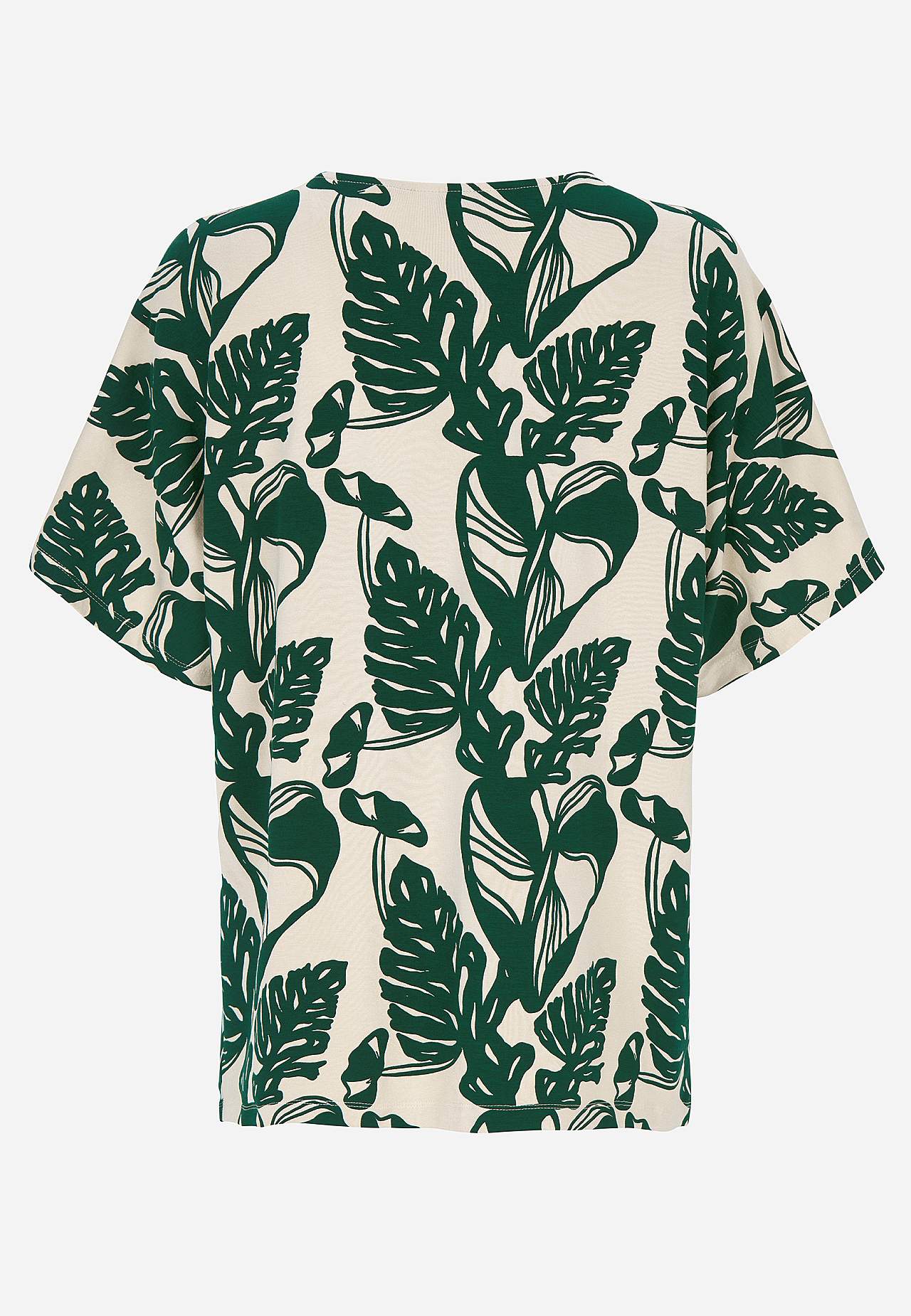 Jersey top with kimono style sleeve