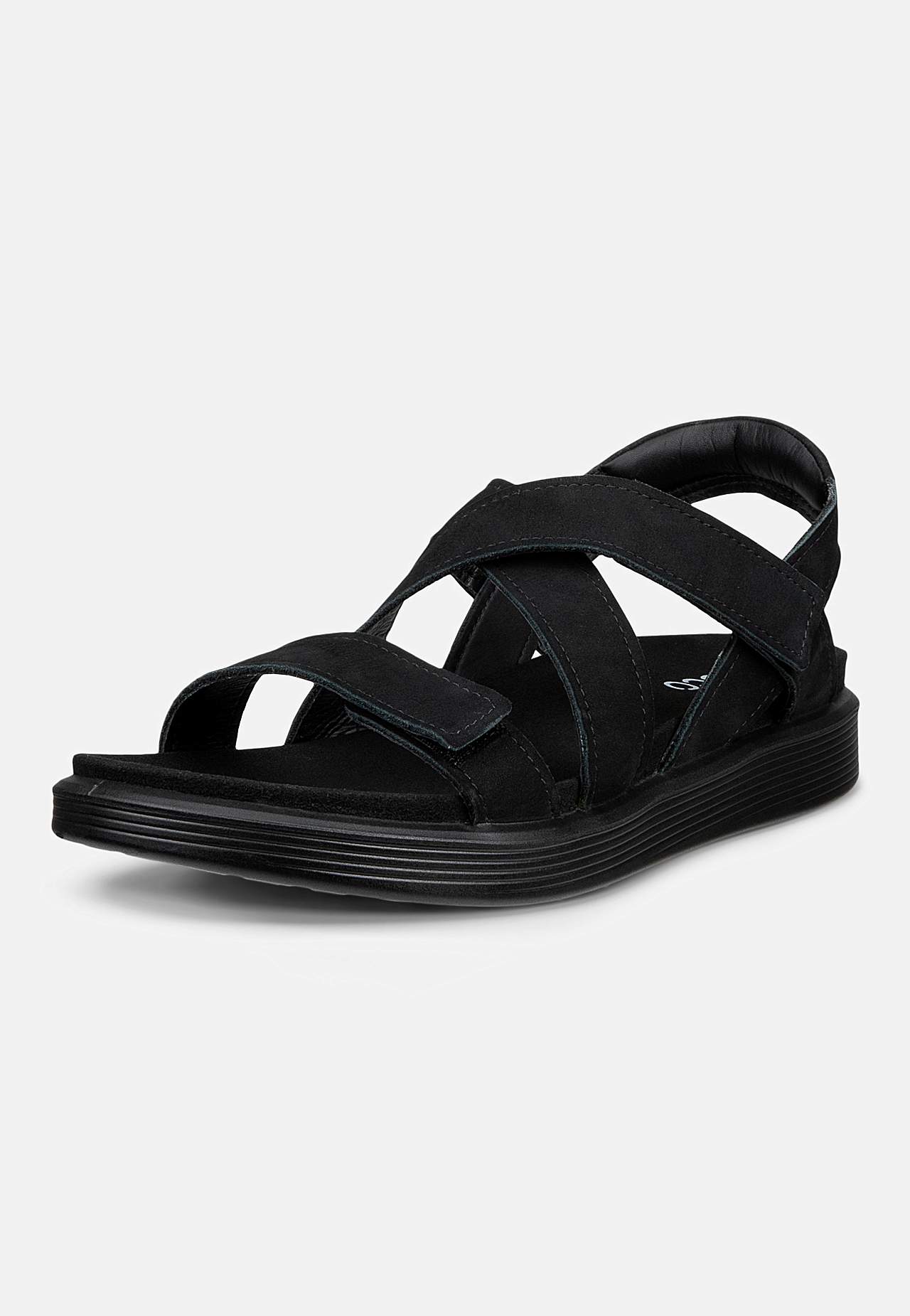 Lædersandal med remme Soft
