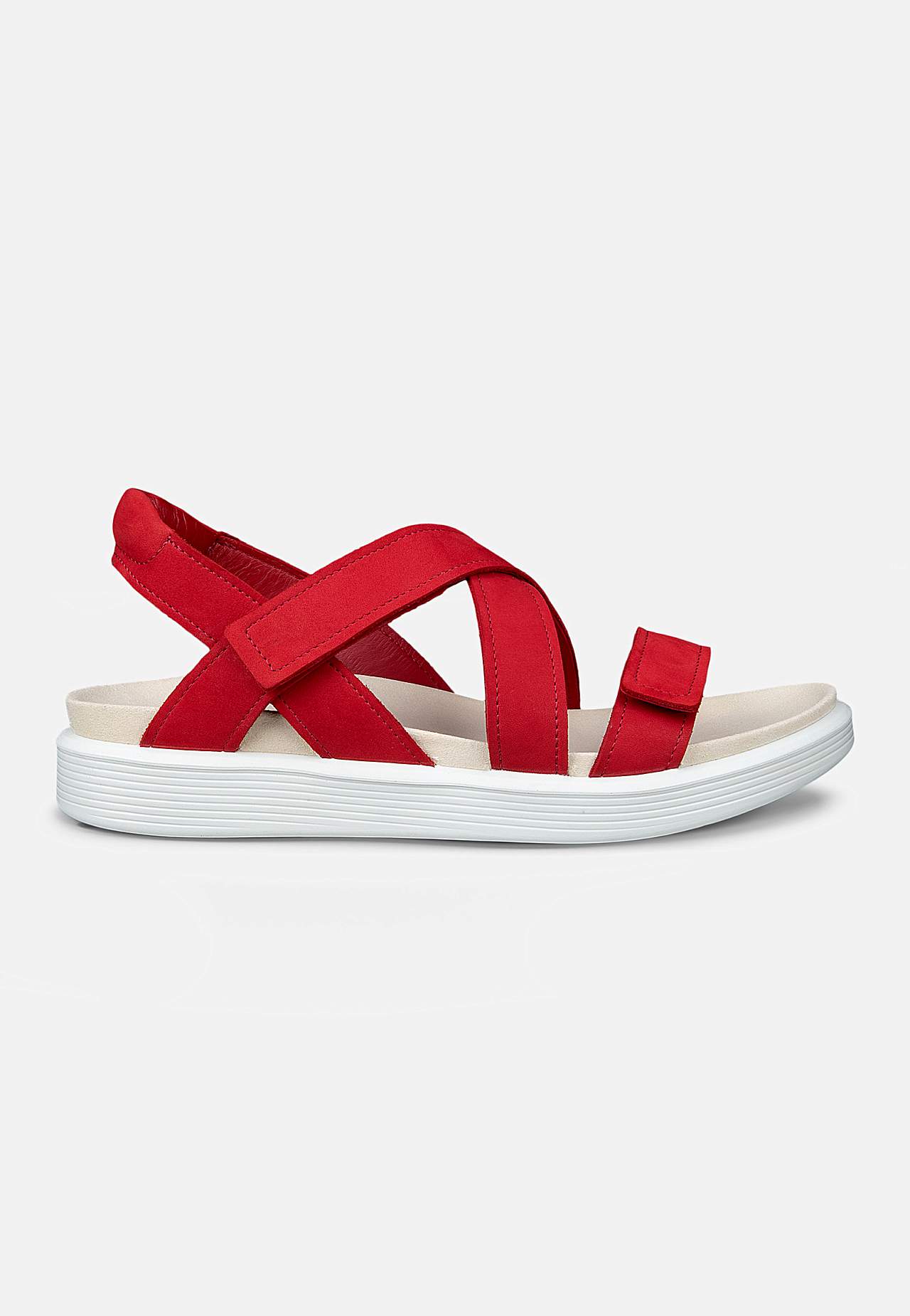Lædersandal med remme Soft