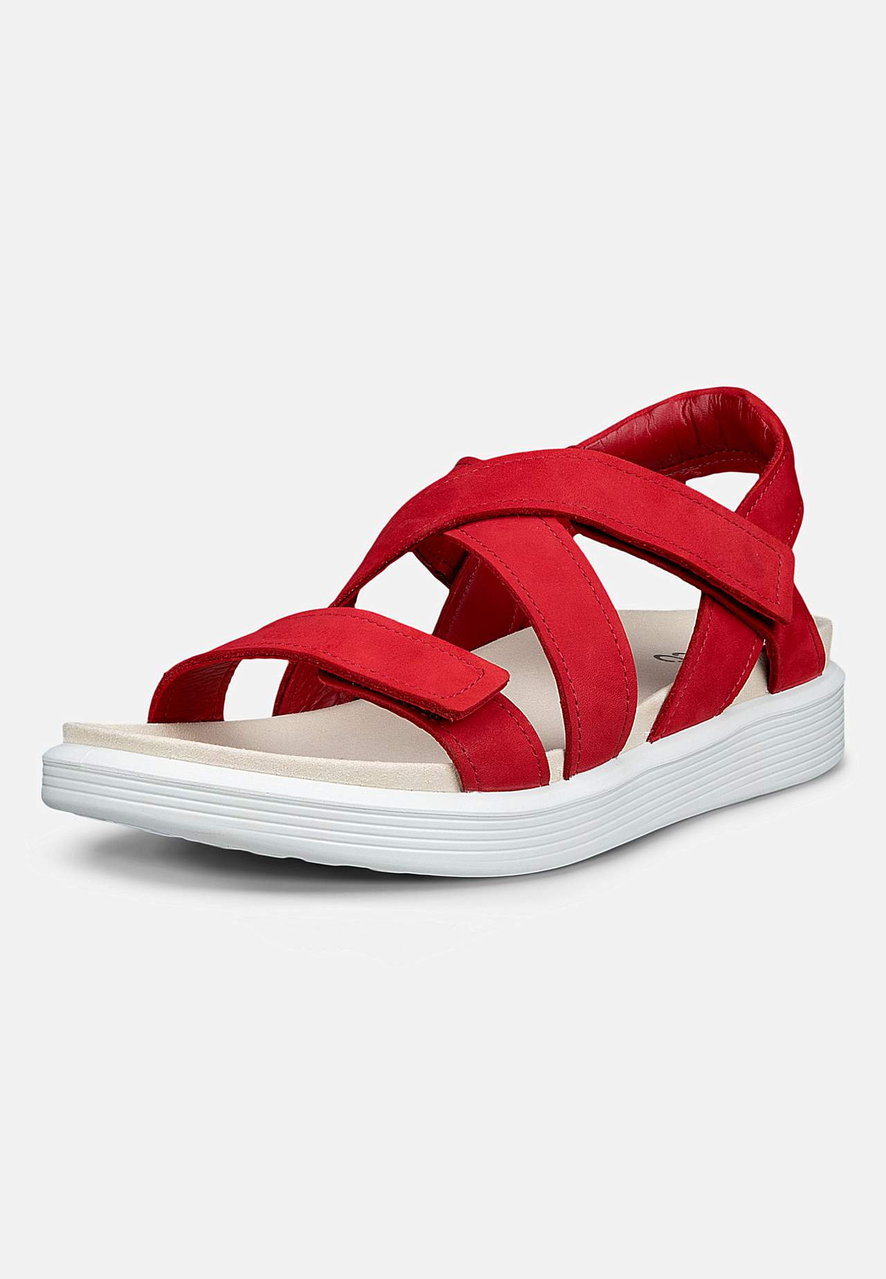 Lædersandal med remme Soft