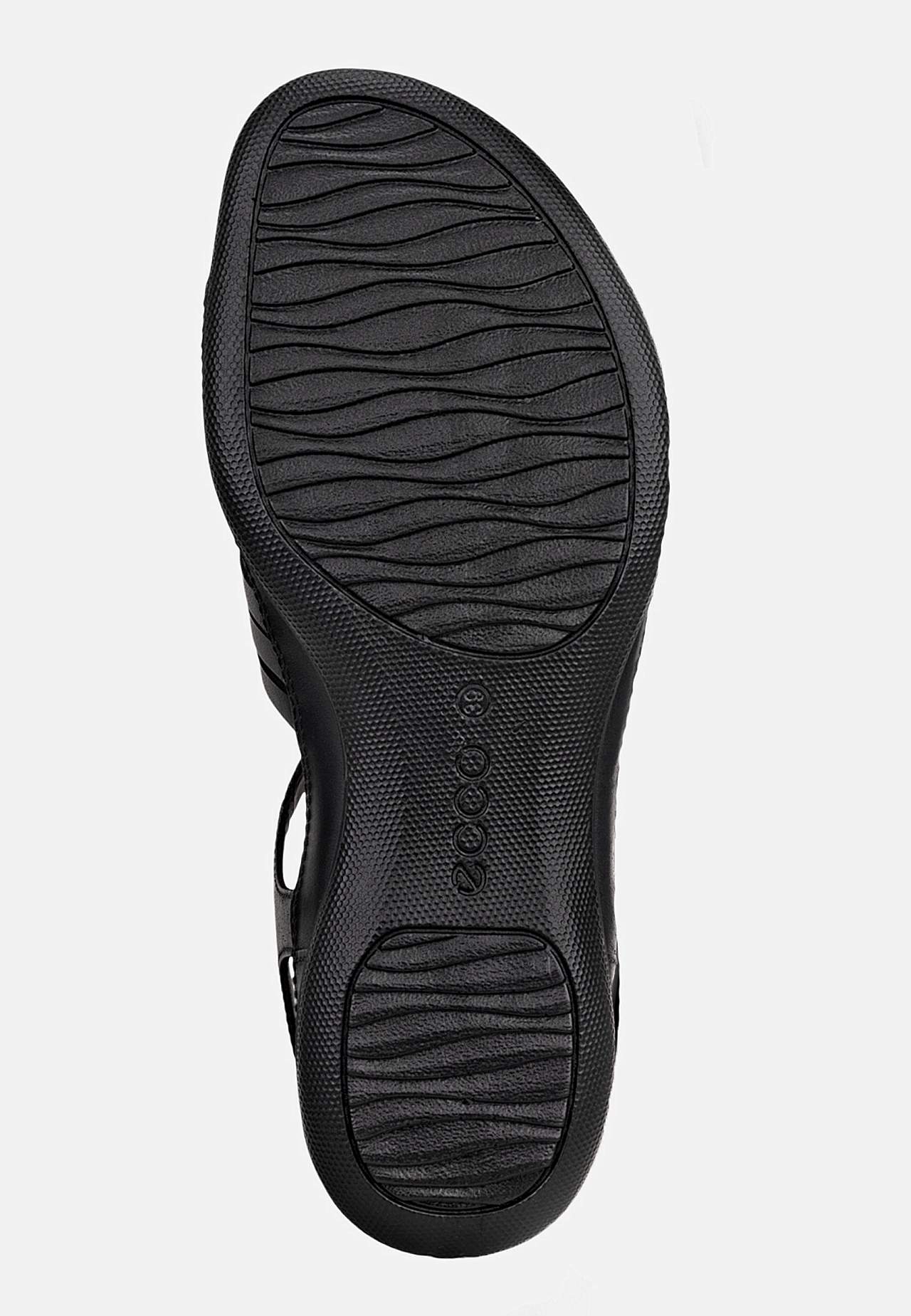 Lædersandal med dækket hæl Flash