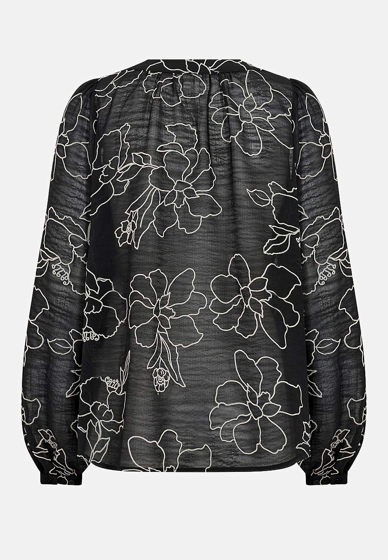 Kreppet bluse