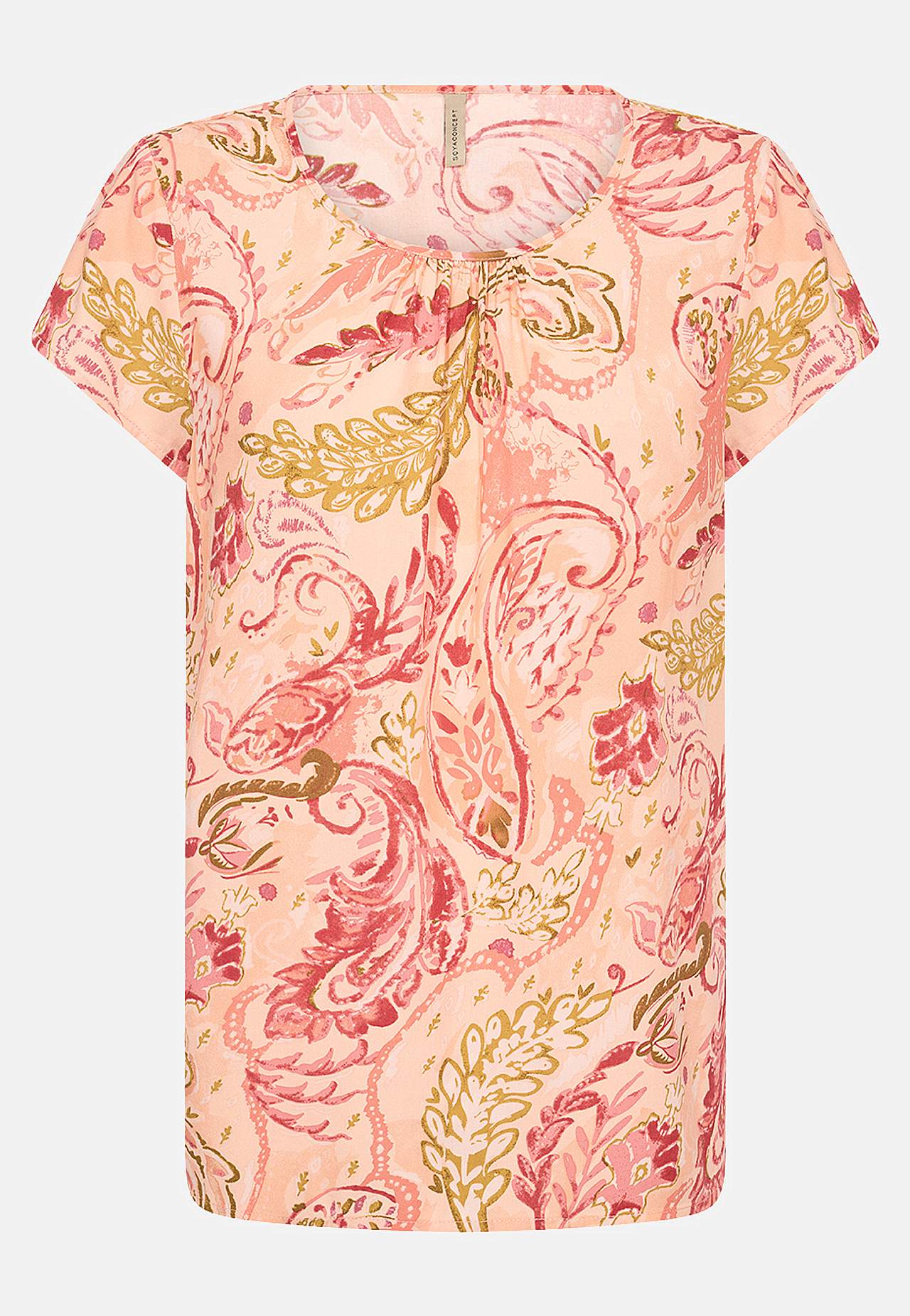 Viskosebluse med et paisleymønster