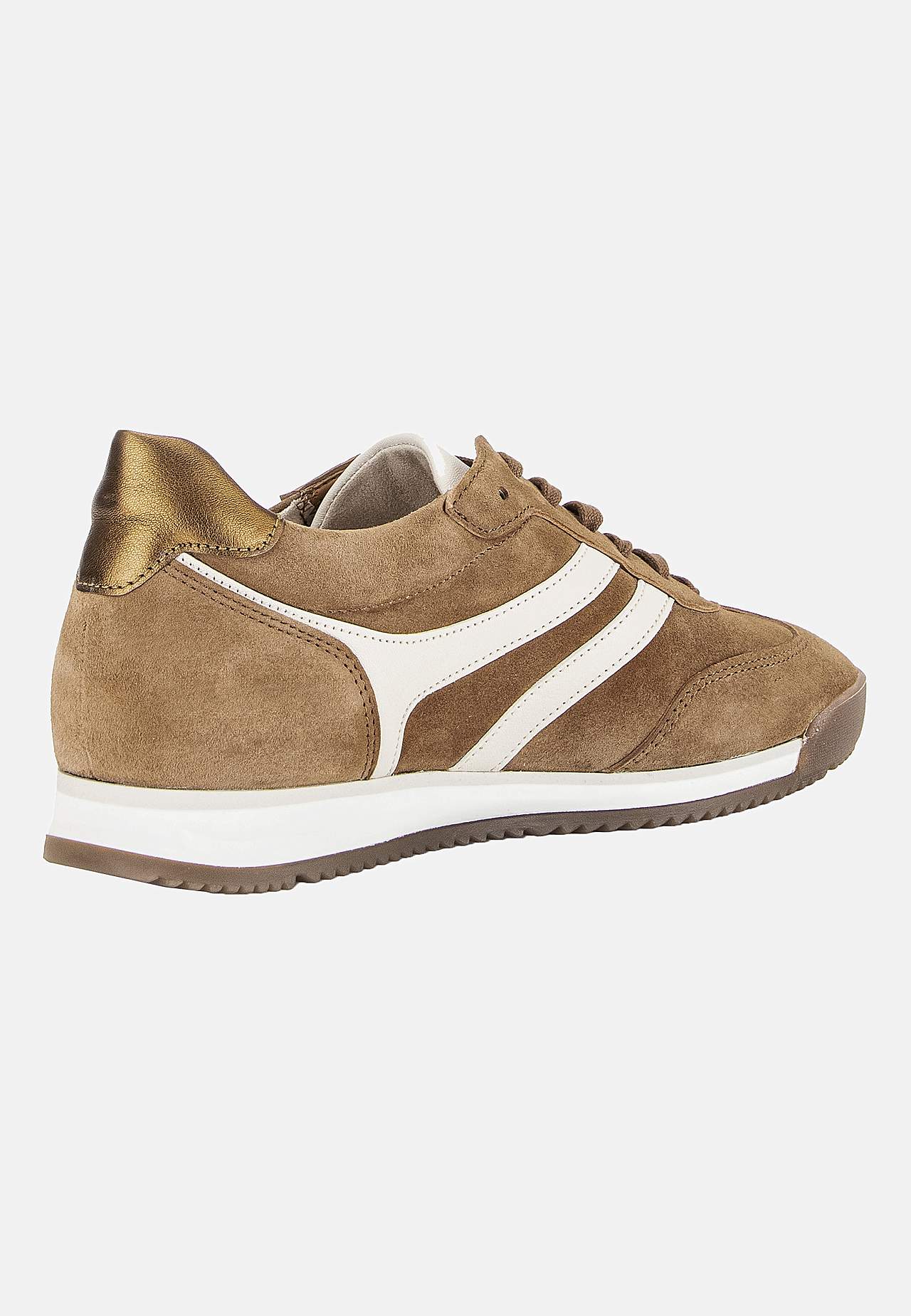 Sneaker i mocka med snörning