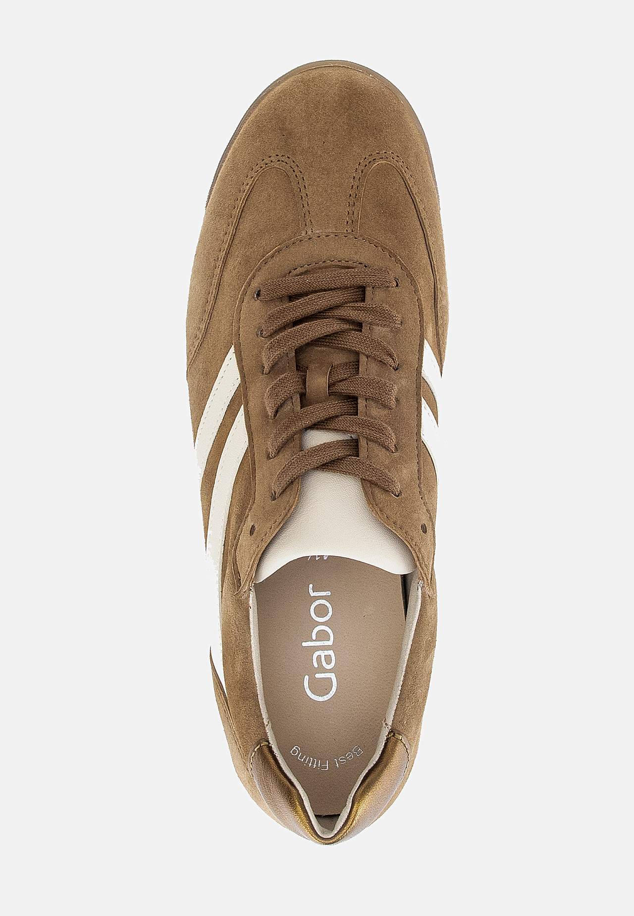 Sneaker i mocka med snörning