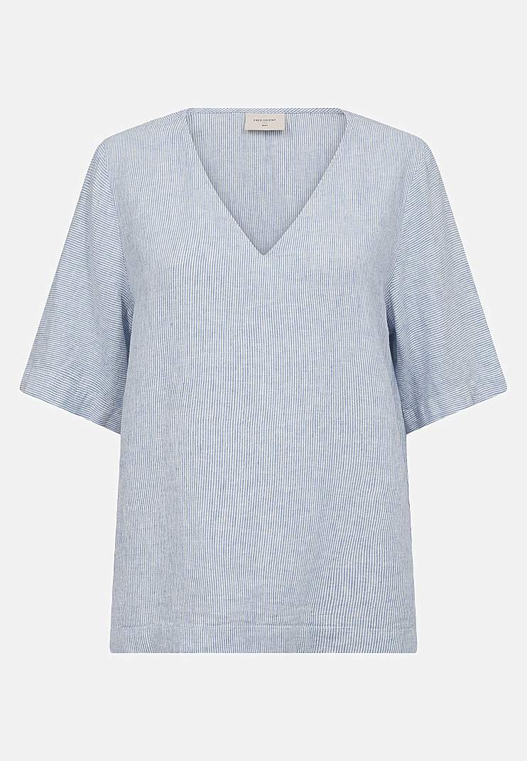 Stripete linbluse