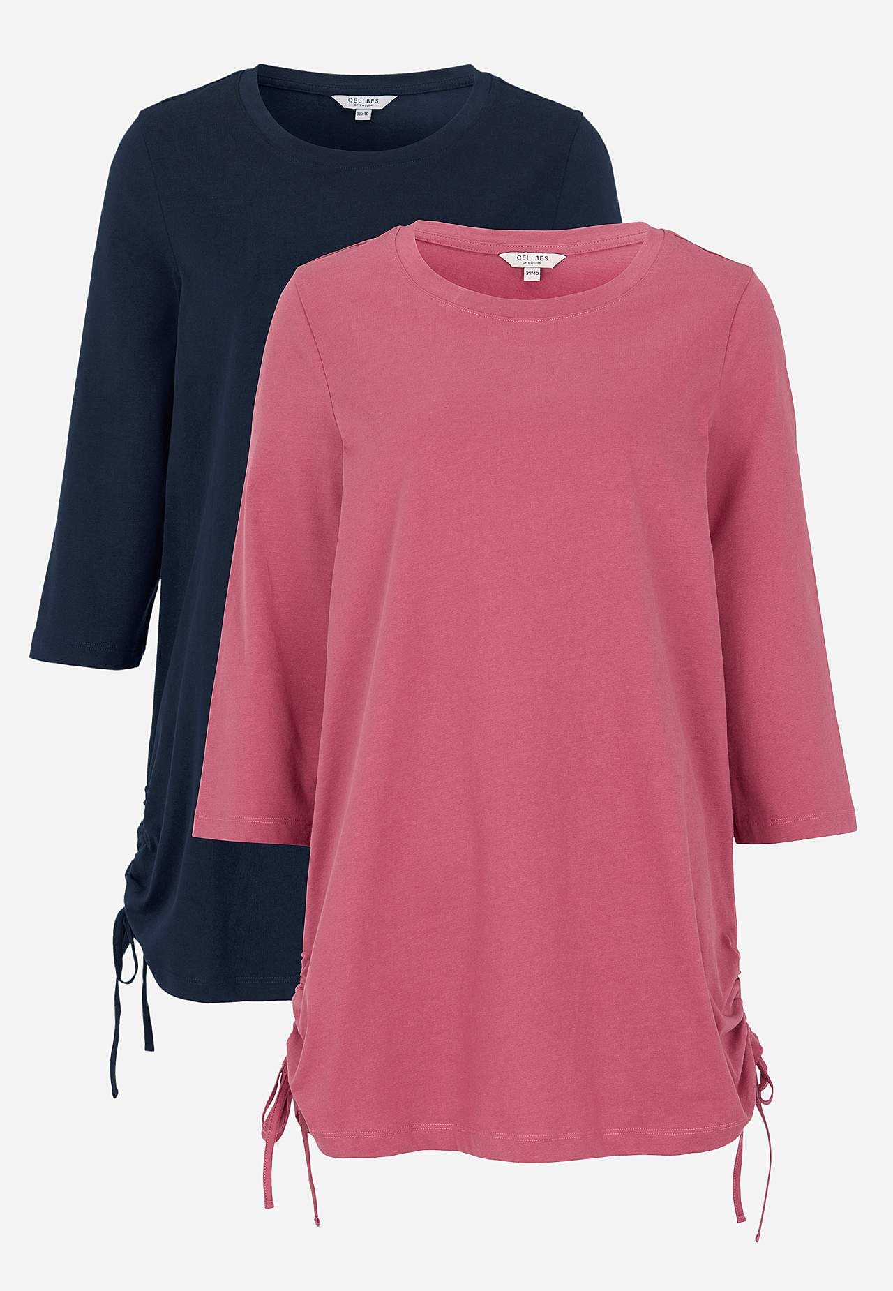 Jersey tuniq with drawstring 2-pack