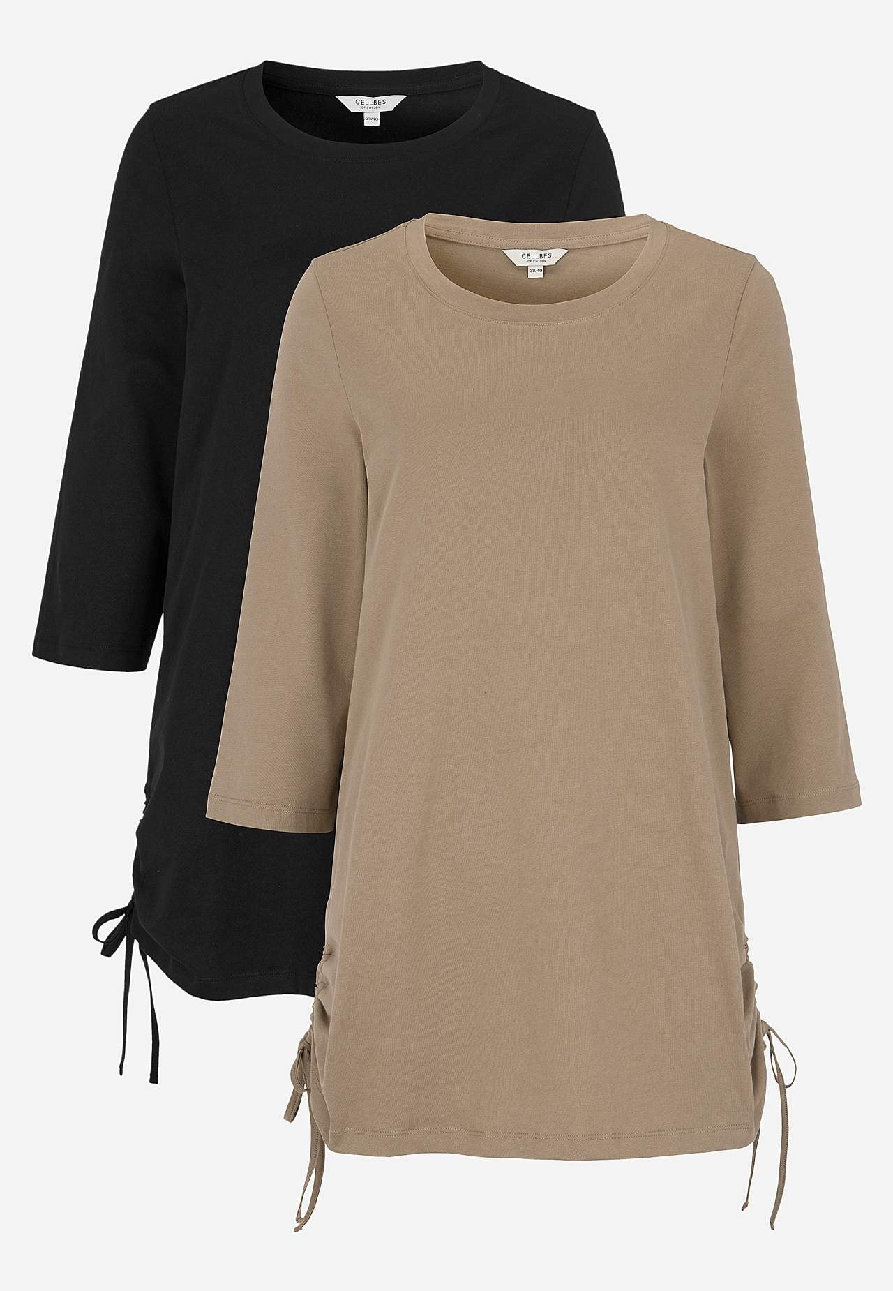 Jersey tuniq with drawstring 2-pack