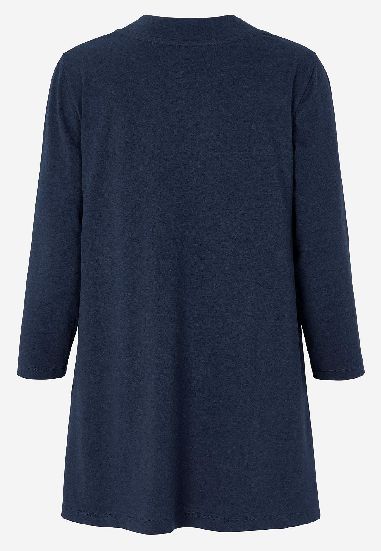 Eenkleurige jersey tuniek