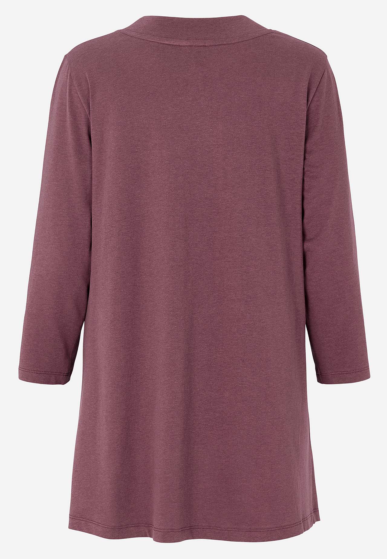 Eenkleurige jersey tuniek
