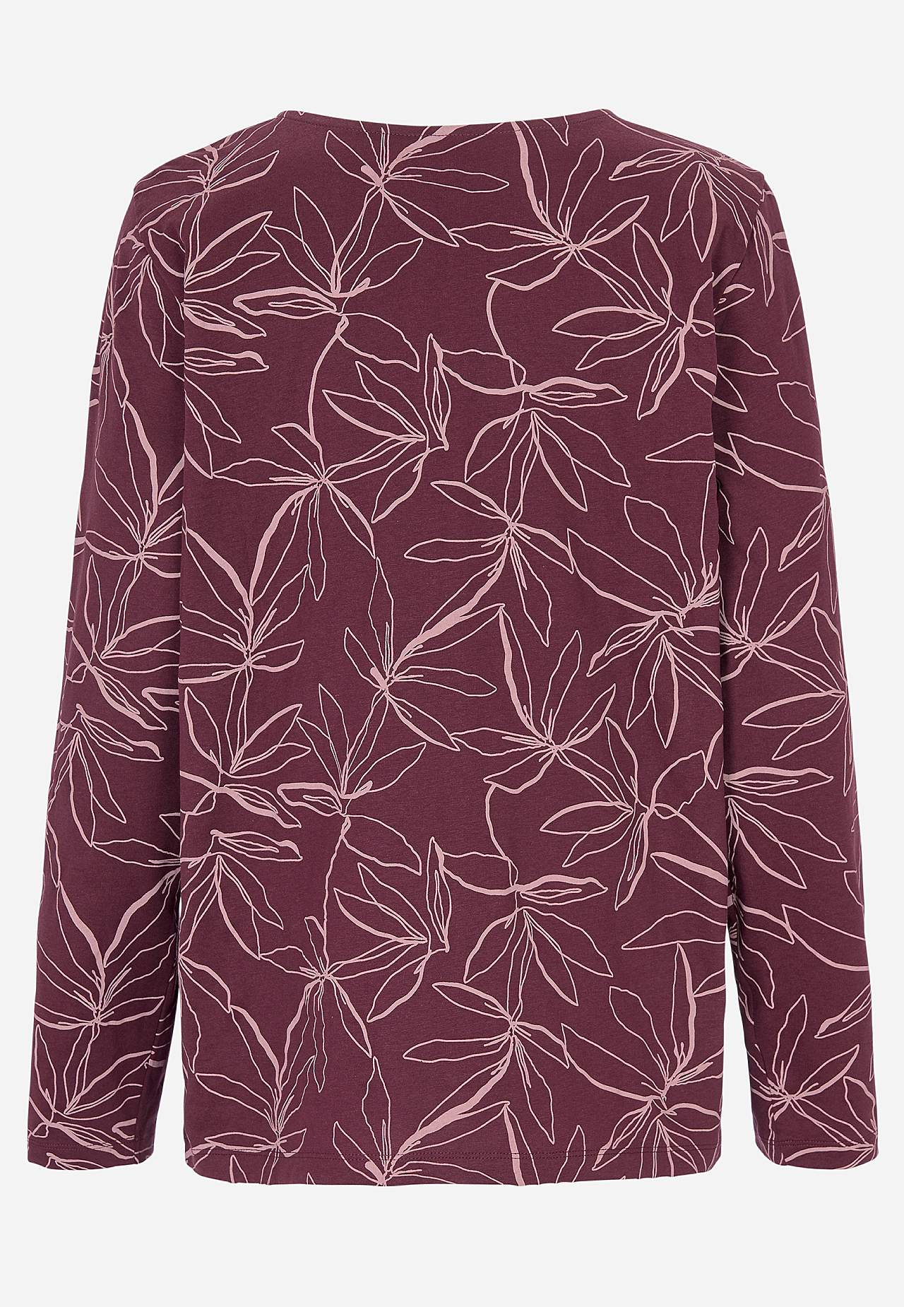 Mönstrad, tvådelad trikåpyjamas
