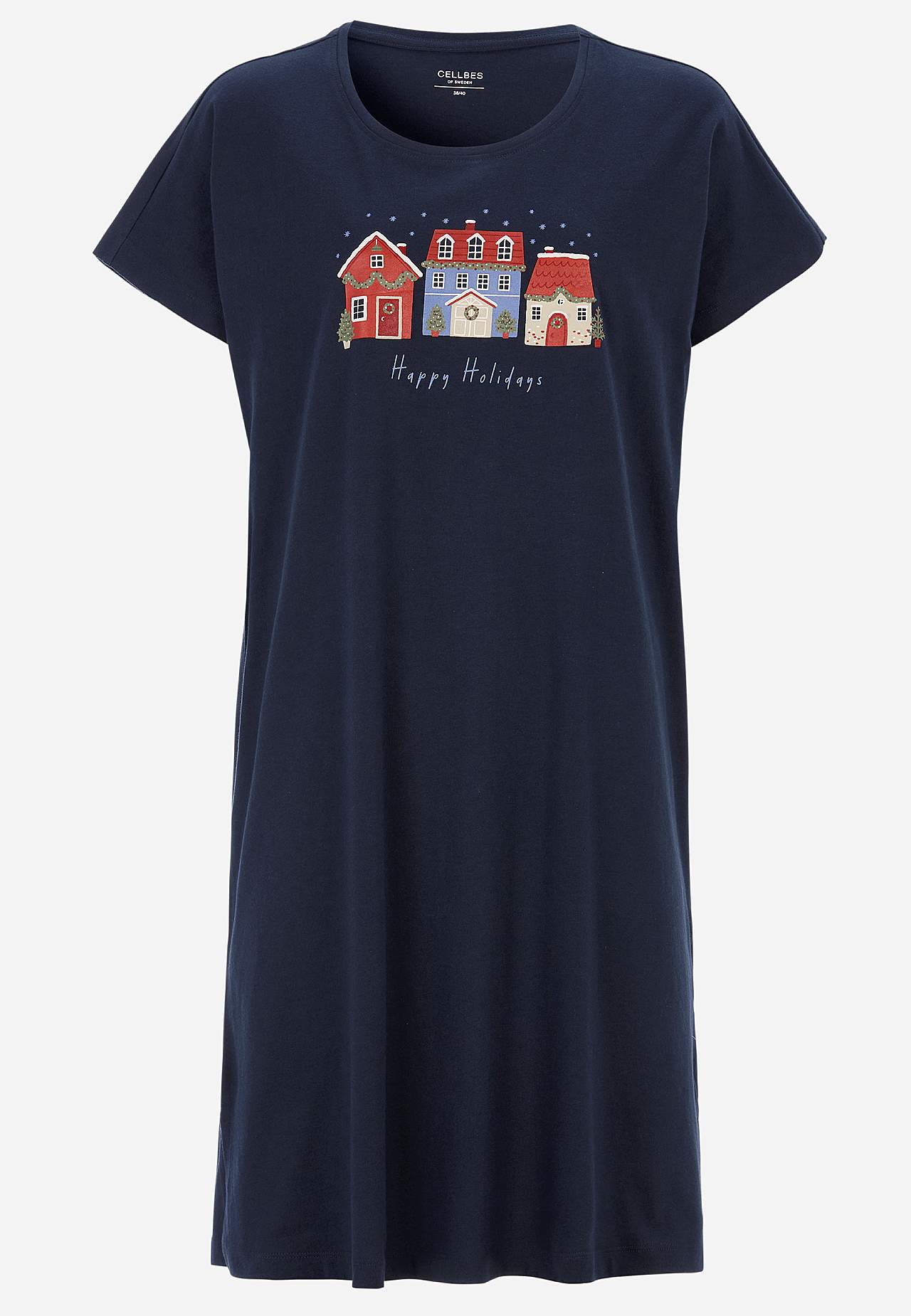Kurzärmliges Trikot-Nachthemd
