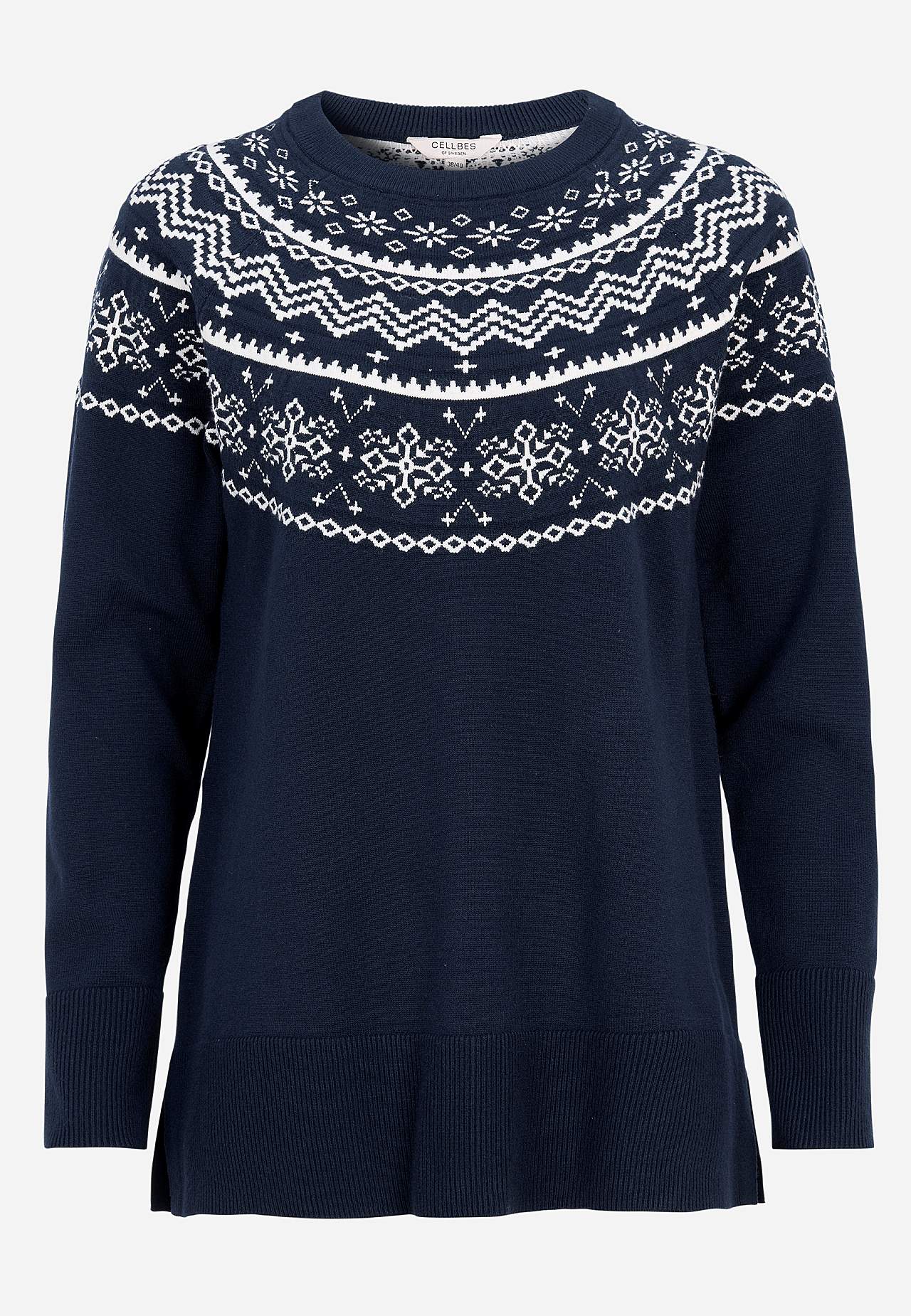 Jacquard-kudottu, kuviollinen tunika