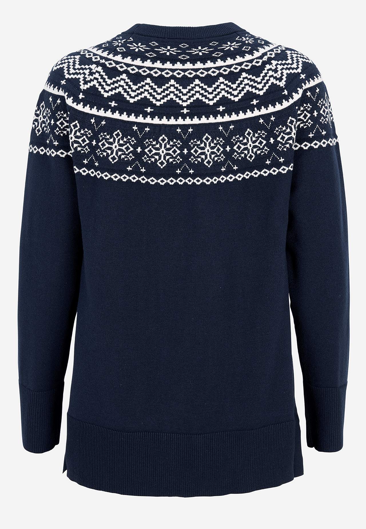 Jacquard-kudottu, kuviollinen tunika
