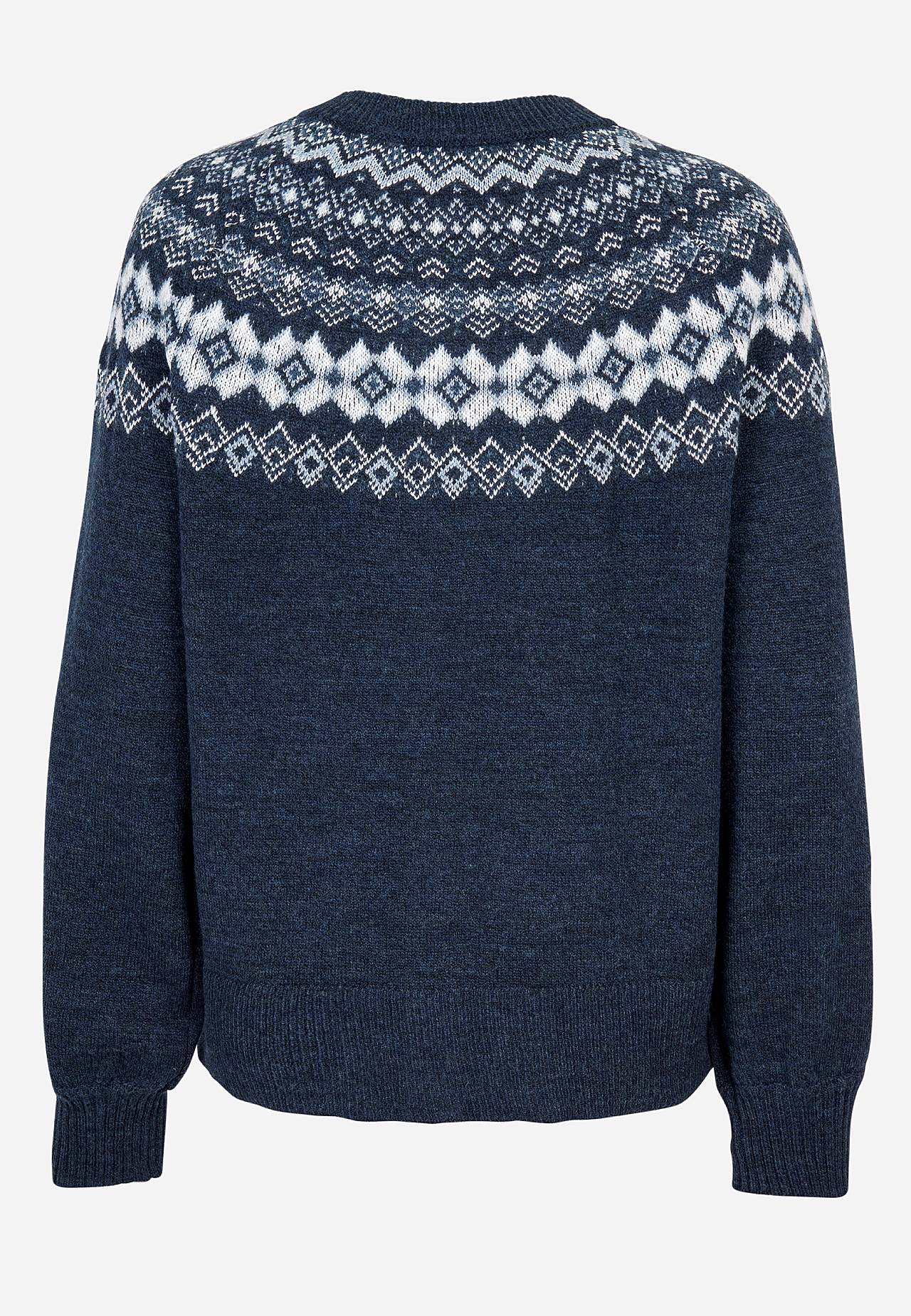 Jacquardstickad cardigan