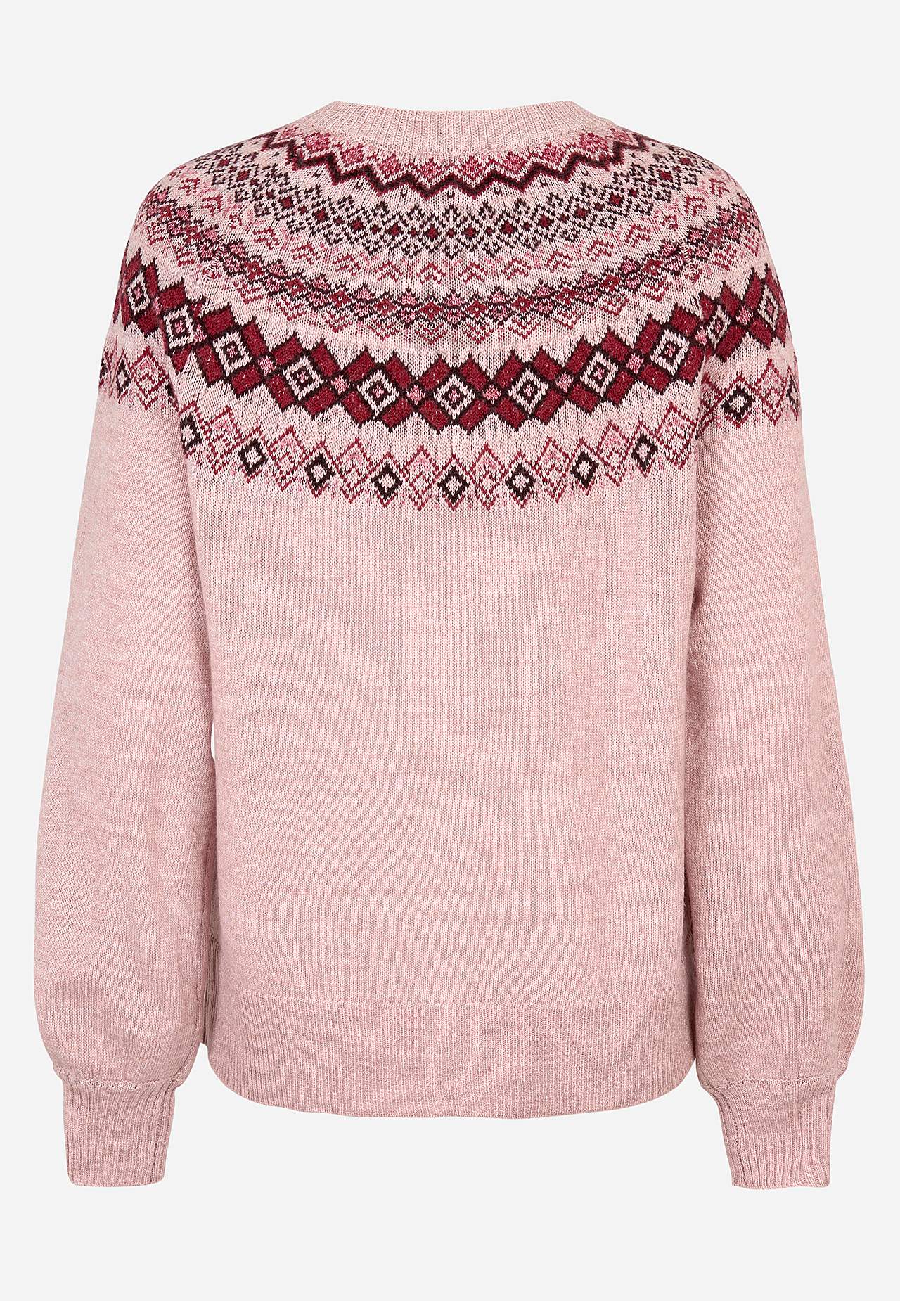 Jacquardstickad cardigan