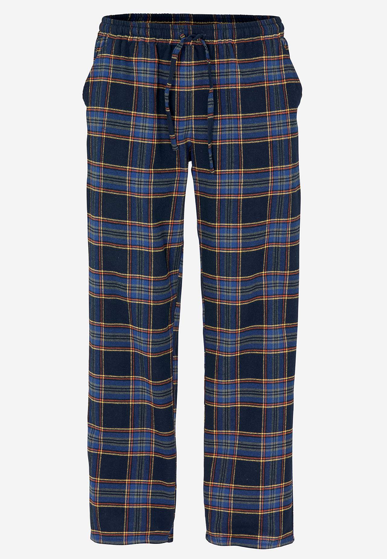 Rutete pyjamasunderdel i flanell