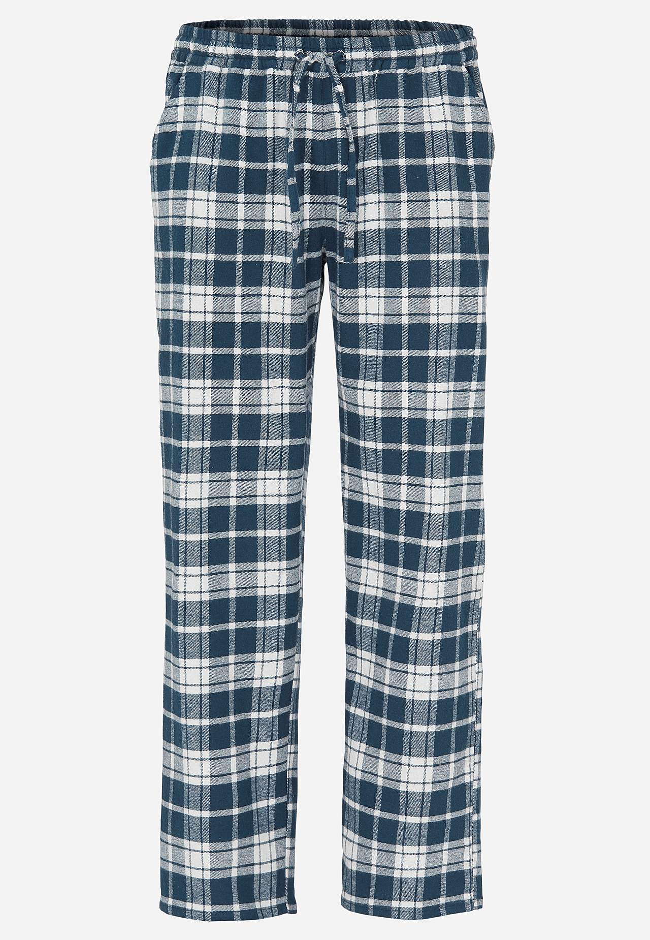 Rutete pyjamasunderdel i flanell