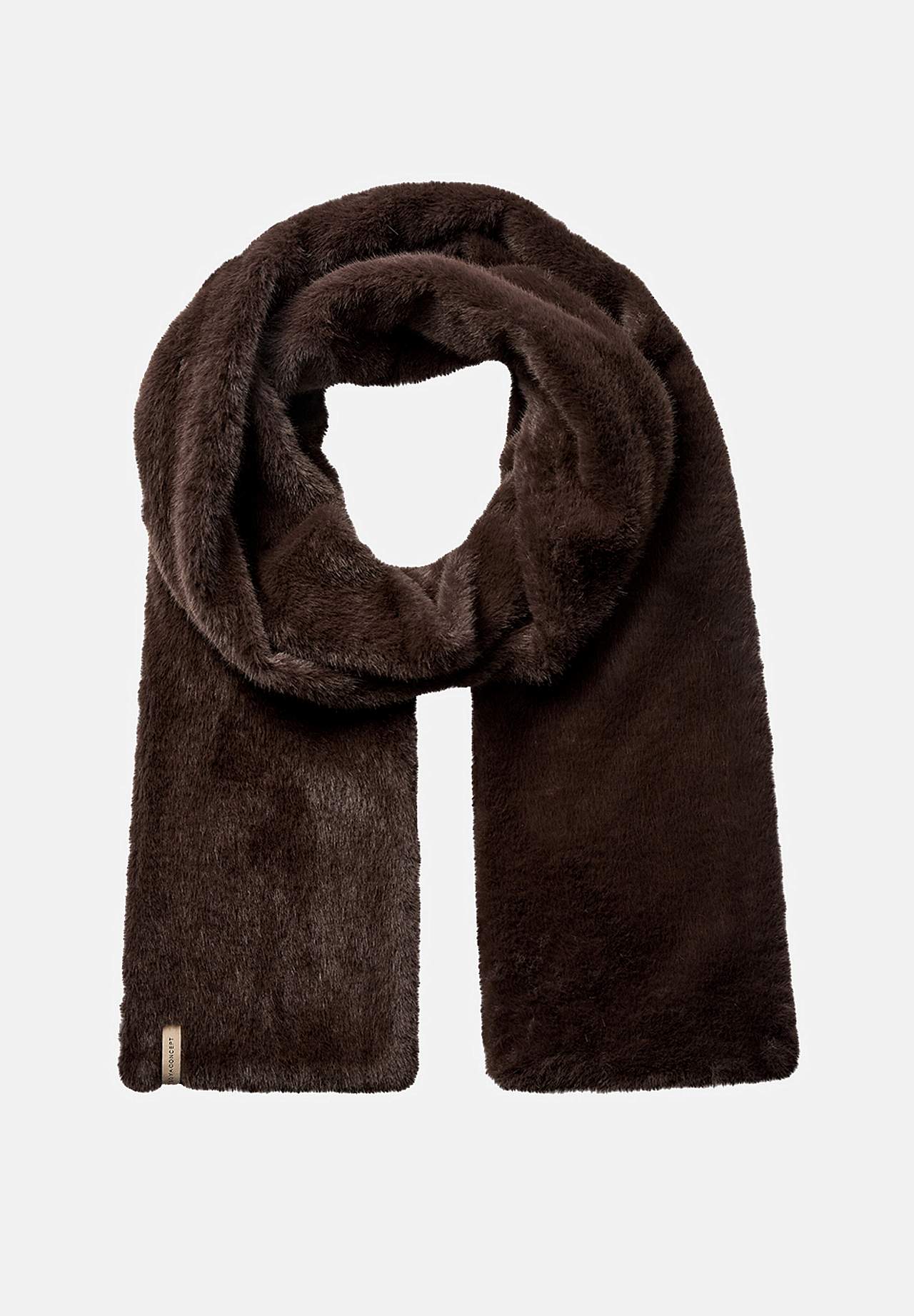 Skjerf i mykt kunstig skinn