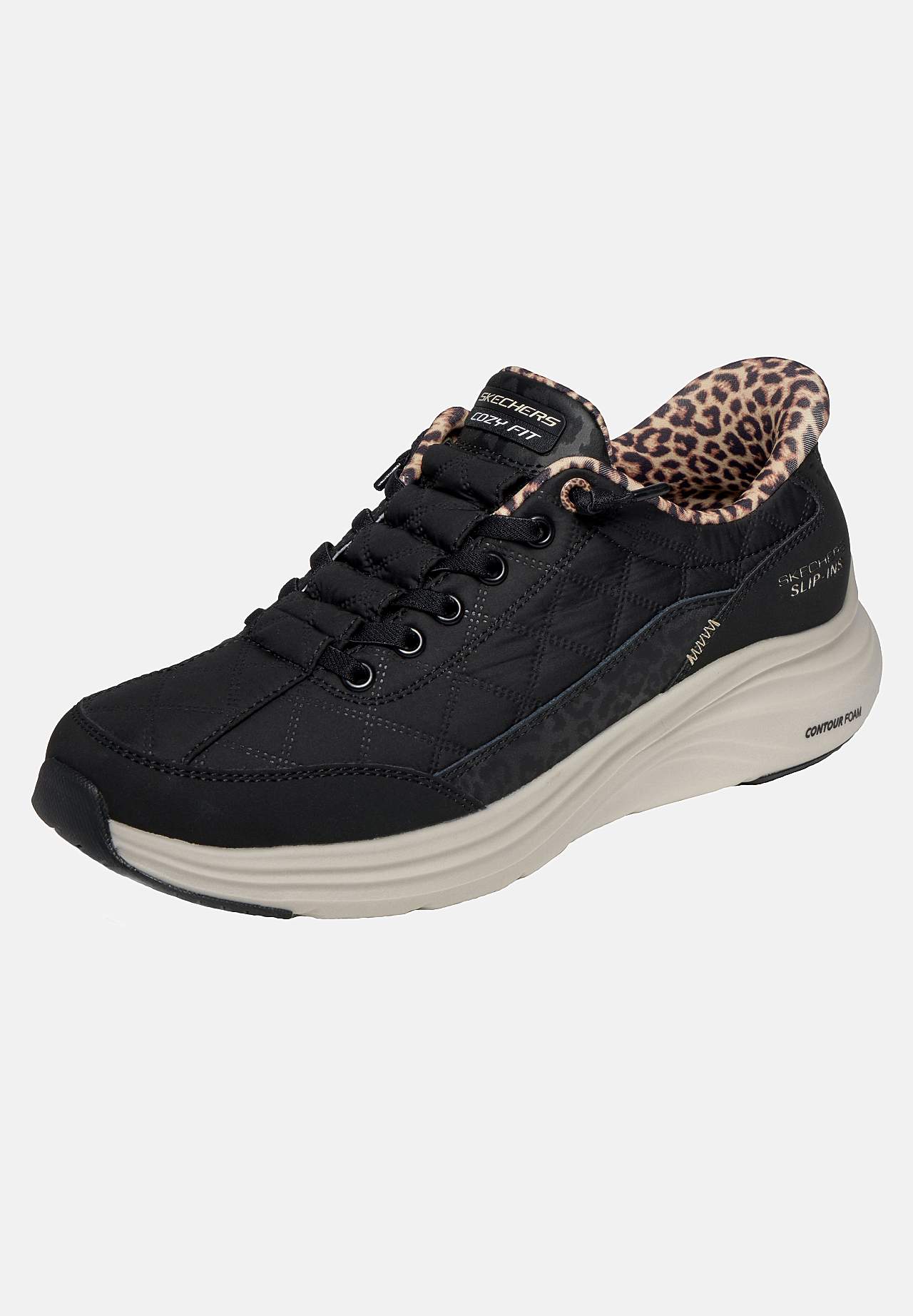 Sneakers Slip-ins: Contour Foam - Cozy Fit Leopard Dream