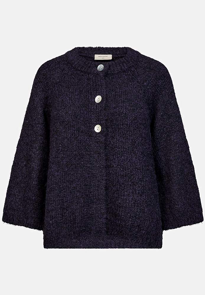 Grovstrikket, blød cardigan